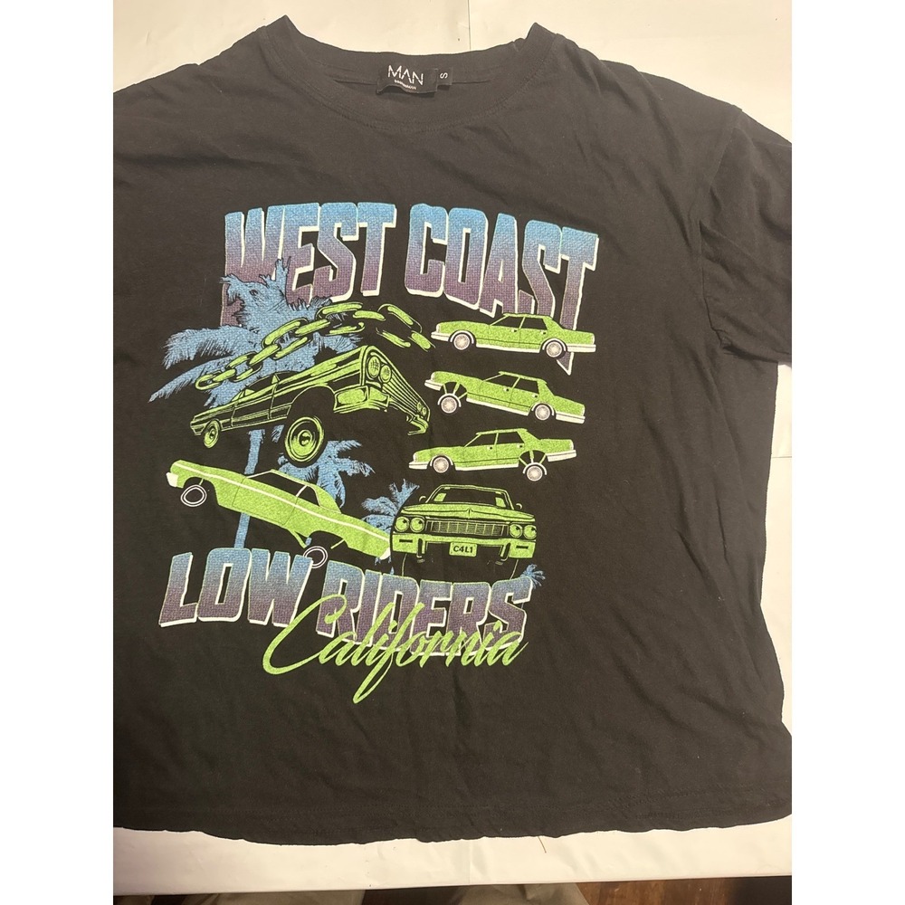 MAN Boohoo West Coast‎ Lowriders California Graphic T-Shirt Size S